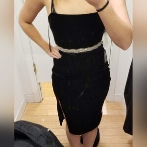 Express Black Dress And Belt